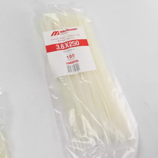 حزام ربط تركي جديد CABL TIE WHITE 400*4.8MM