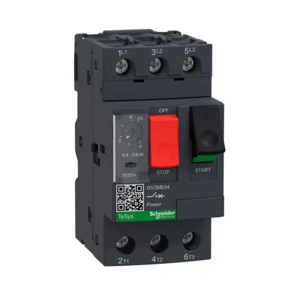 ستارتر حراري شنايدر GV2ME04 Motor protection C.B 0.40-0.63A schneider