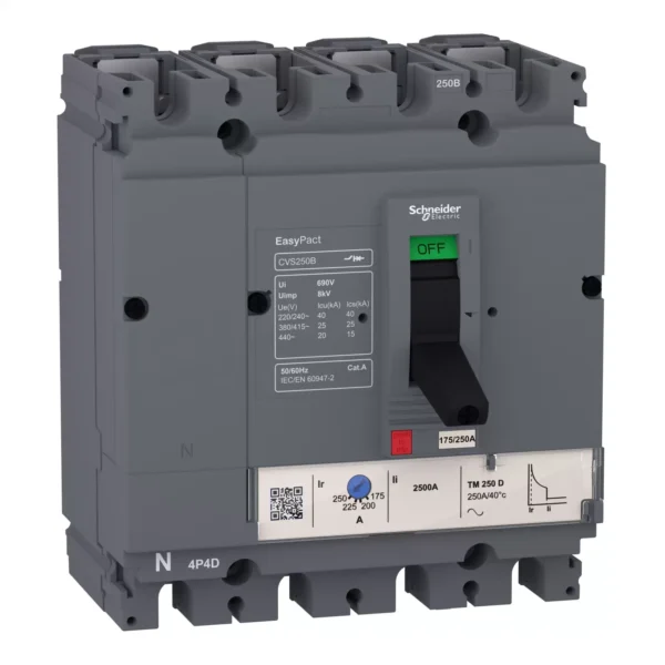 قاطع هوائي شنايدر LV510797 CVS100B TM63A 4P schneider