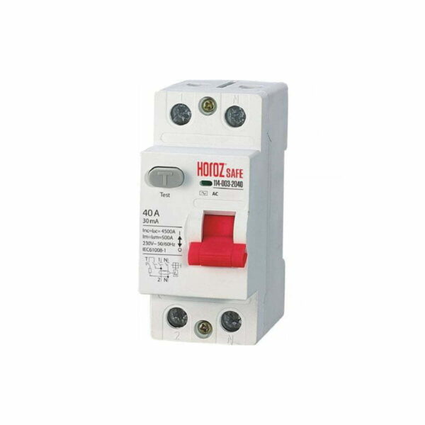 ايرث لكج عالي الجودة HOROZ 114 003 2040 RCCB 2P 40AMP ضمان سنة