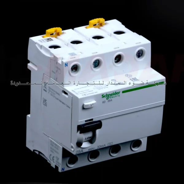 ايرث لكج رباعي شنايدر A9R41425 RCCB 4P 25 Amp 30ma schneider