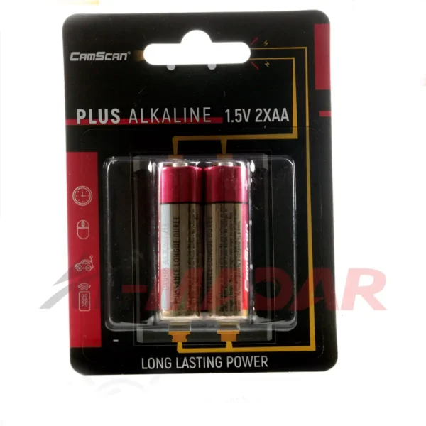 بطارية قلم كامسكان احمر AA بوكس شفاف 24 حبة LR6-BP24A