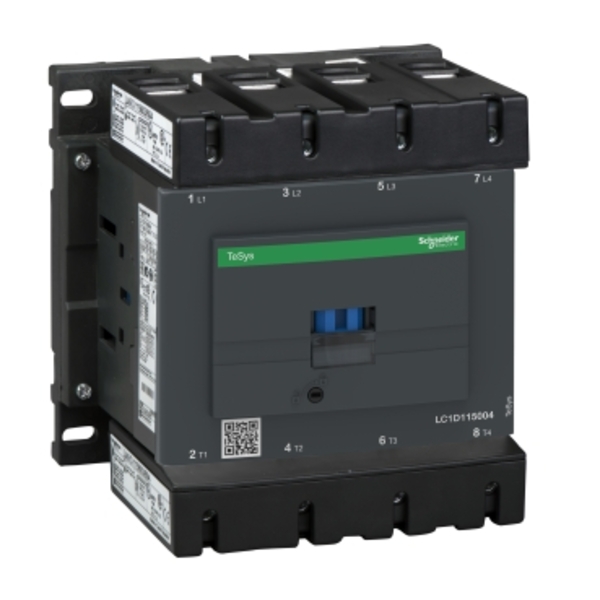 كونتكتر شنايدر LC1D115004M7 Contactor 250a 55kw 4P +1O/C 220VAC schneider