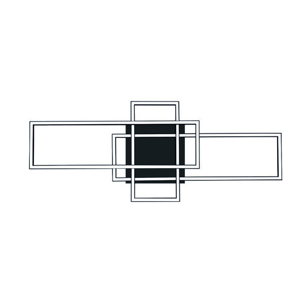 لطش اسود مودرن HOROZ 019 053 0036 CONCORDE-36WATT