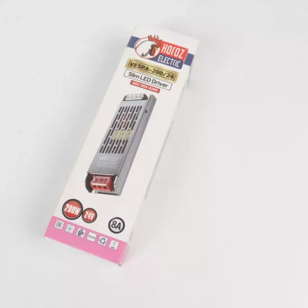 محولة جديد اسود HOROZ 24V-8A-200W 082 005 0200