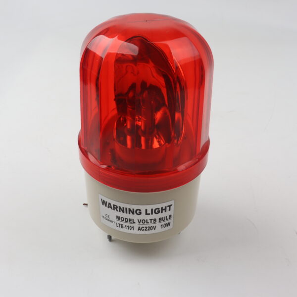 لافتة ضوئية احمر كهرباء مع صوت انذار WORNING LIGHT1102 ..W RED