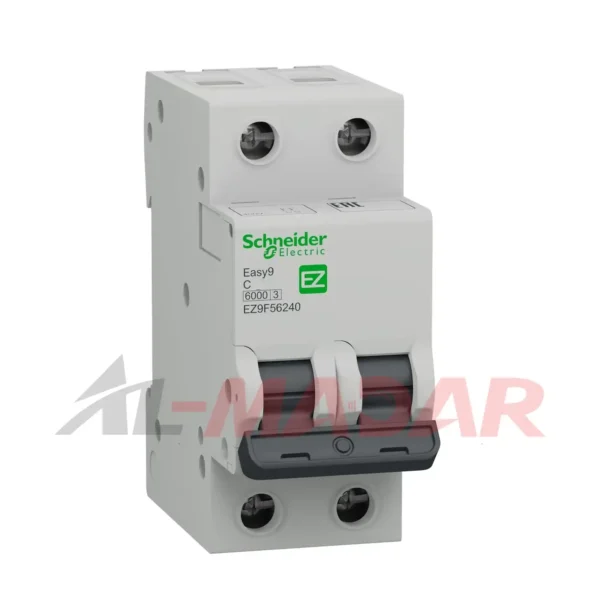 منجر ثنائي شنايدر EZ9F56232 Easy9 MCB 2P 32A C 6000A 230V schneider