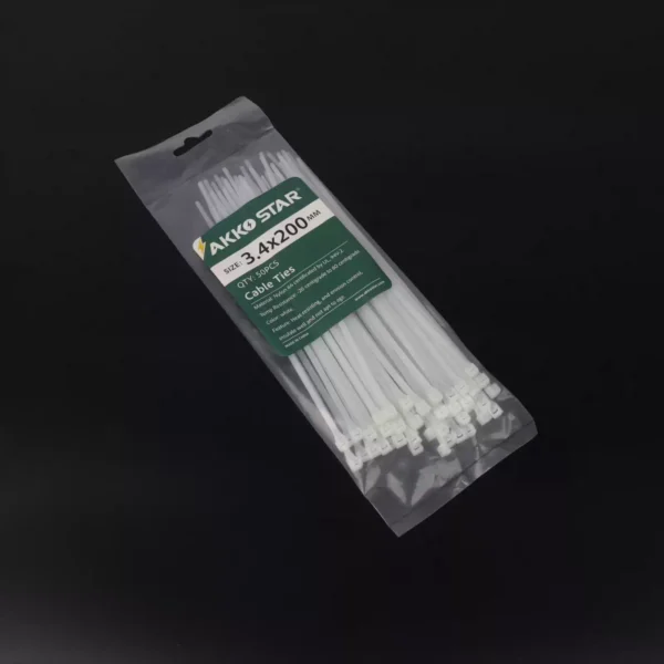 حزام ربط ابيض AKKO 250MM *7.2 MM