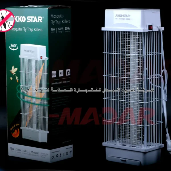 قانصة حشرات عامودية شمعة 89362 AKKO STAR 1*15 WATT VERTICAL