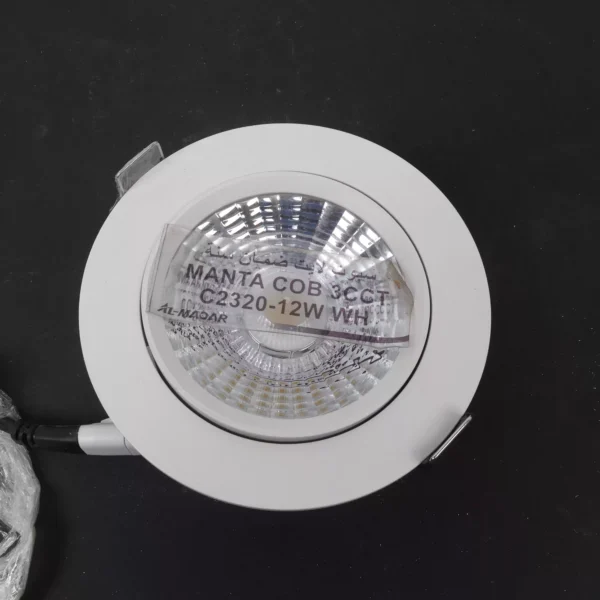 سبوت لايت ضمان سنة MANTA COB 3CCT C2330-12W WH+WH