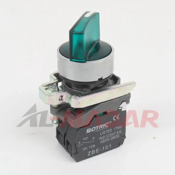 سلكتر جديد مع مصباح اخضر S.B. SB4-BK2361 0-1 GREEN