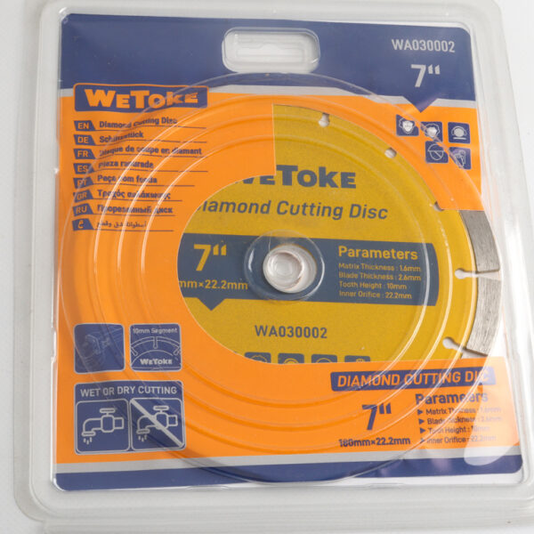 دسك قطع مرمر مفتوح WETOKE WA030002 180MM-7 INCH