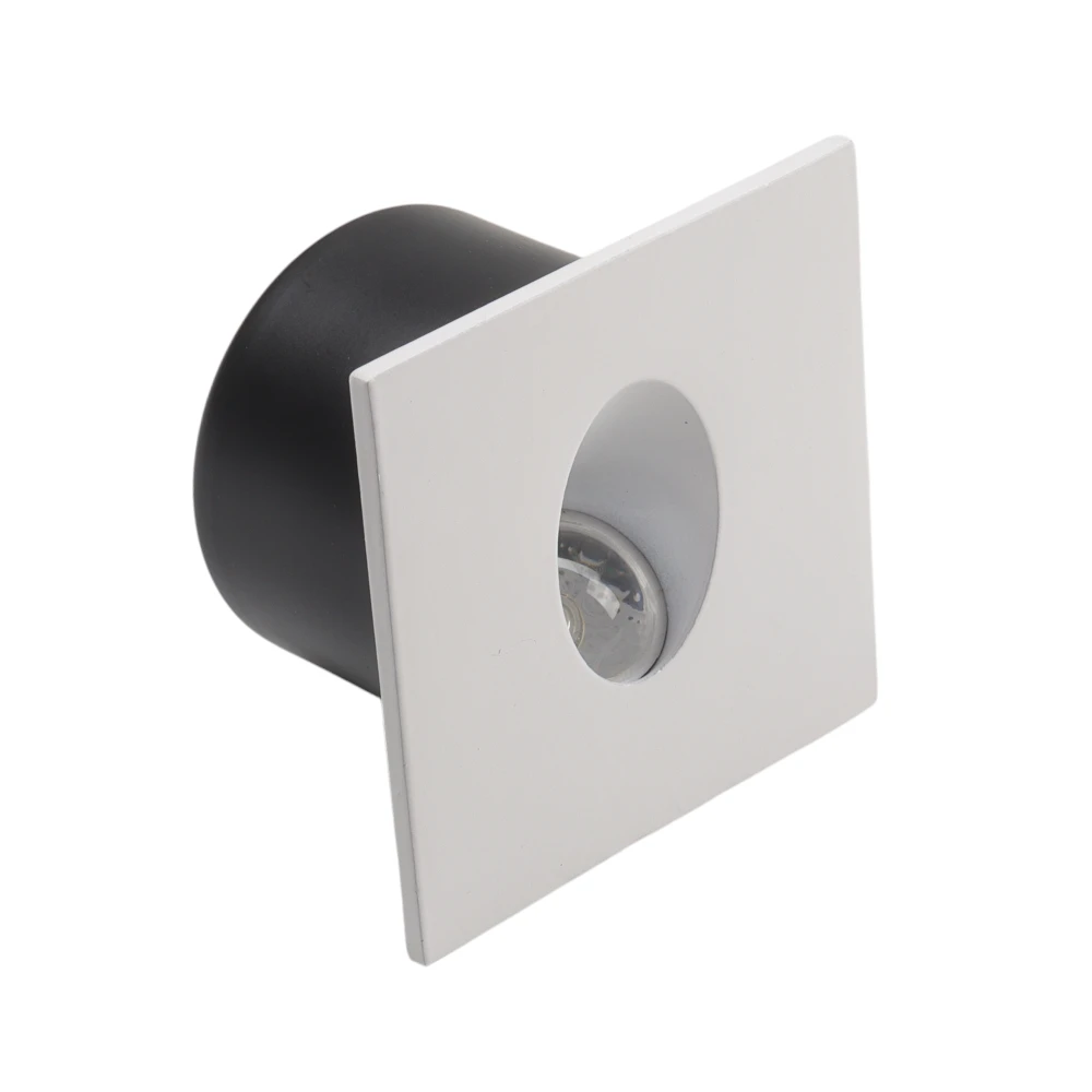 10--براكيتات-31 (10) باية درج مربع ابيض HOROZ 079 001 0003 3W 4200K LED - الصورة 1