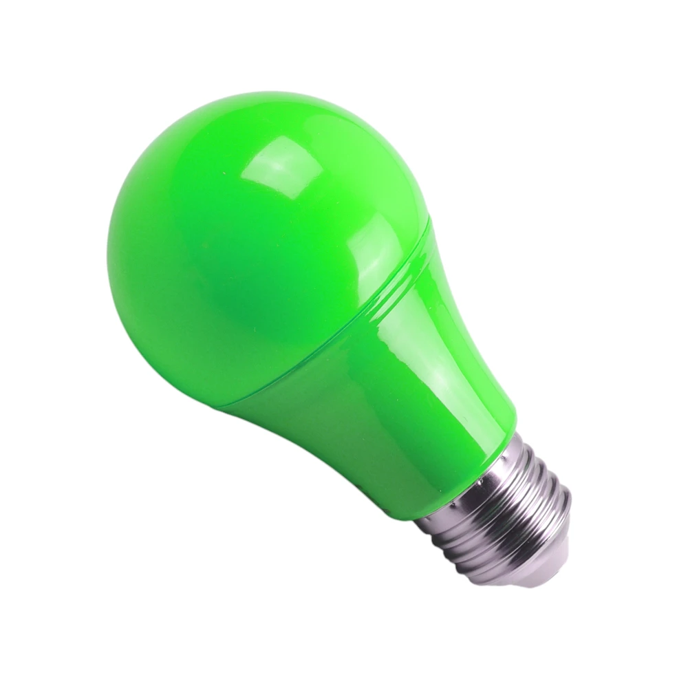 10--براكيتات-31 (6) مصباح كروي اخضر 9 واط HOROZ 9W 001 017 0009 GREEN ضمان سنة - الصورة 1