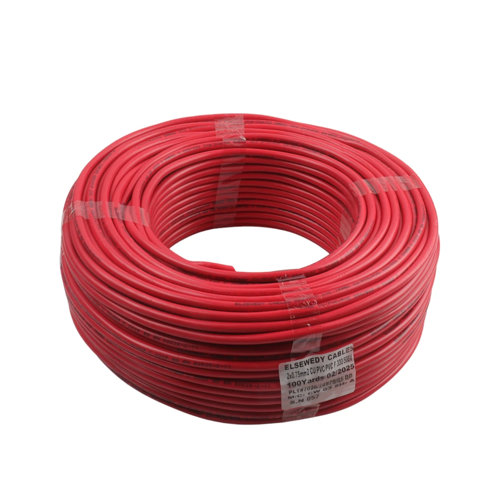 11---16 (14) سنكل السويدي او الفنار شعري احمر ELSEWEDY CABLE 10 MM 91.4 mtr - الصورة 1