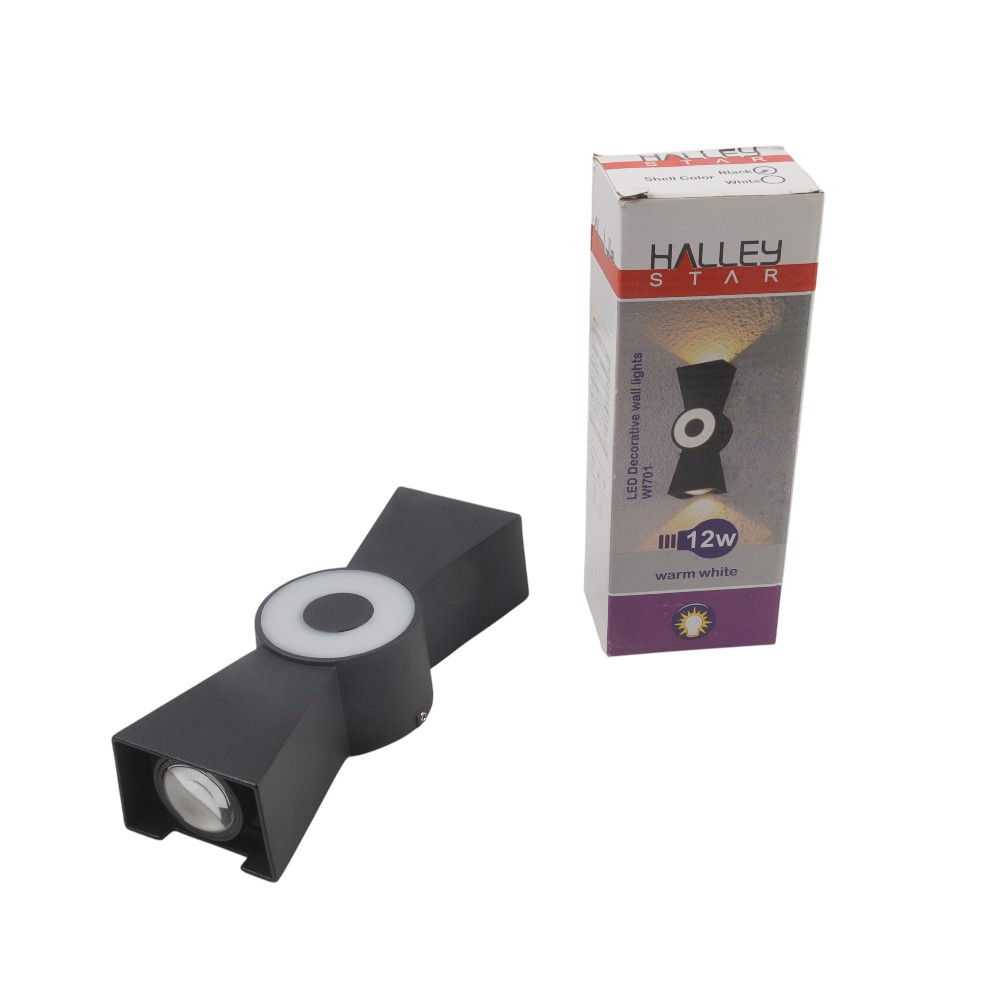 11---25 (10) براكيت HALL.ST 12W WF701 BLACK ROUND IP عرض خاص 2026 - الصورة 1