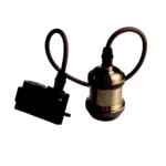 هولدر معدن مع قاعدة تراك  مع حبل طول 50 سم زيتوني