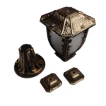 ⁦فانوس دنكة ذهبي بلاستك جديد رقم 6⁩ - الصورة ⁦2⁩