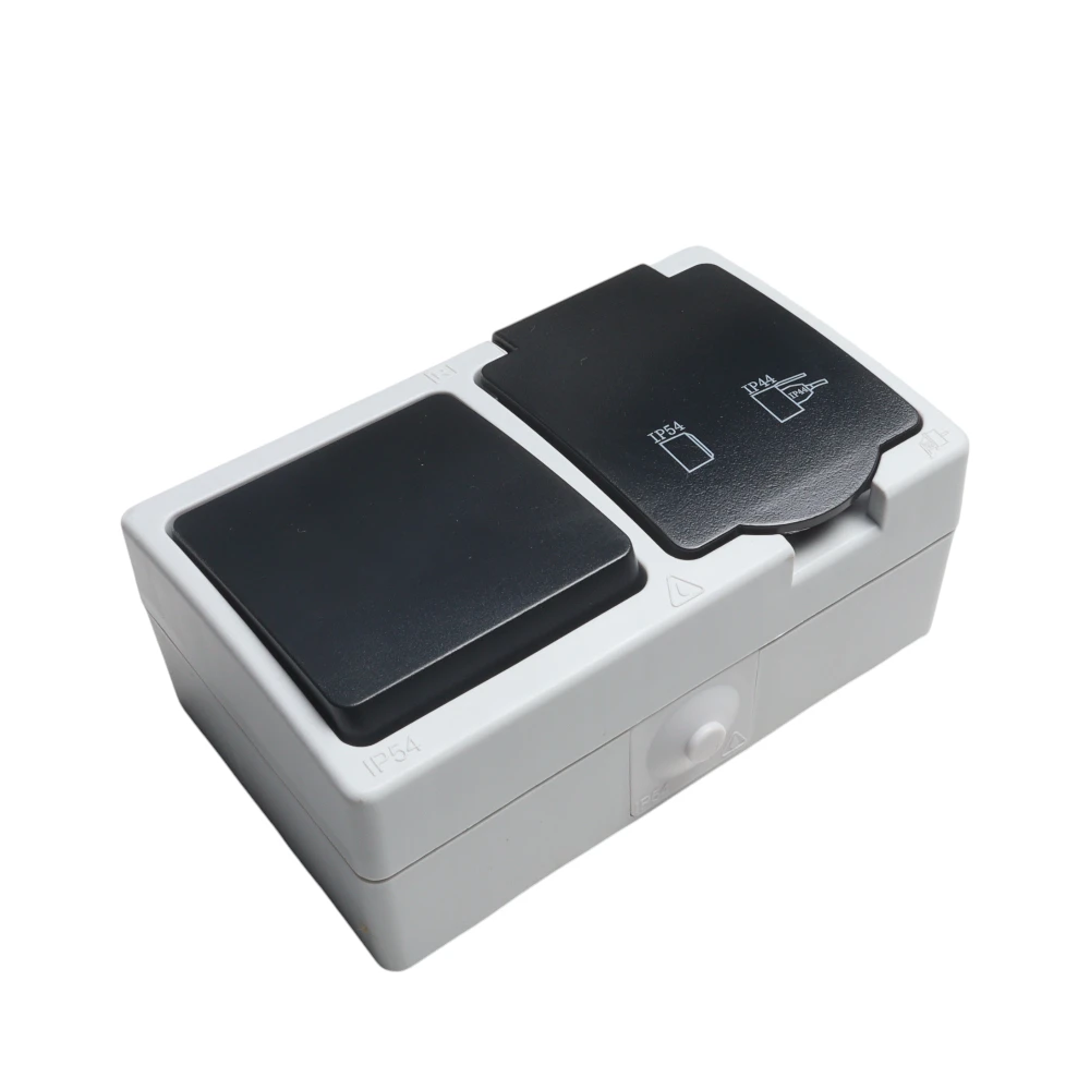 12 -------15 (5) سوكت 16 امبير مع سويج احادي مستطيل HOROZ ATOM 112 100 0003 - الصورة 1