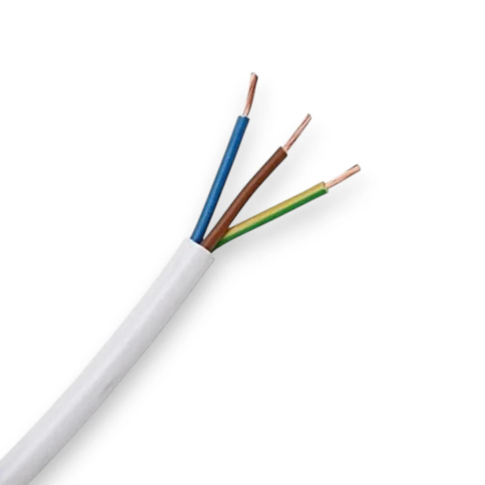 12 -------15 (7) فلكس امتار شعري ابيض مدة بكرات flaxabe cable standard 3*2.5mm - الصورة 1