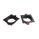 تركيب انارة مفرد مربع جديد متفرق اسود HOROZ 015 043 0001  BL FITTING CASE