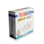 ⁦سبوت لايت مربع COB ابيض HOROZ 016 054 0012  12W  6400K  ضمان سنة عرض خاص 2026⁩ - الصورة ⁦2⁩