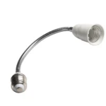 هولدر ديكور بلاستك ابيض للعارضات ديكورات E27  مع حلقات 2ق