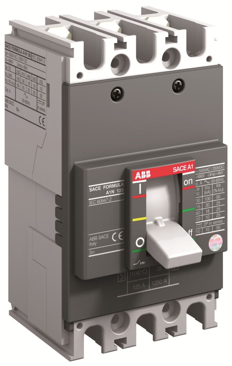 ⁦قاطع هوائي ثلاثي ثابت ABB 3*125 AMP⁩ - الصورة ⁦1⁩