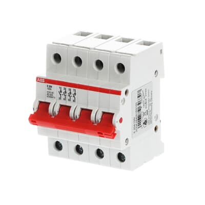 منجر رباعي سويج عزل ازوليتر ABB MCB E204 100A 4POLE 4*100 AMP