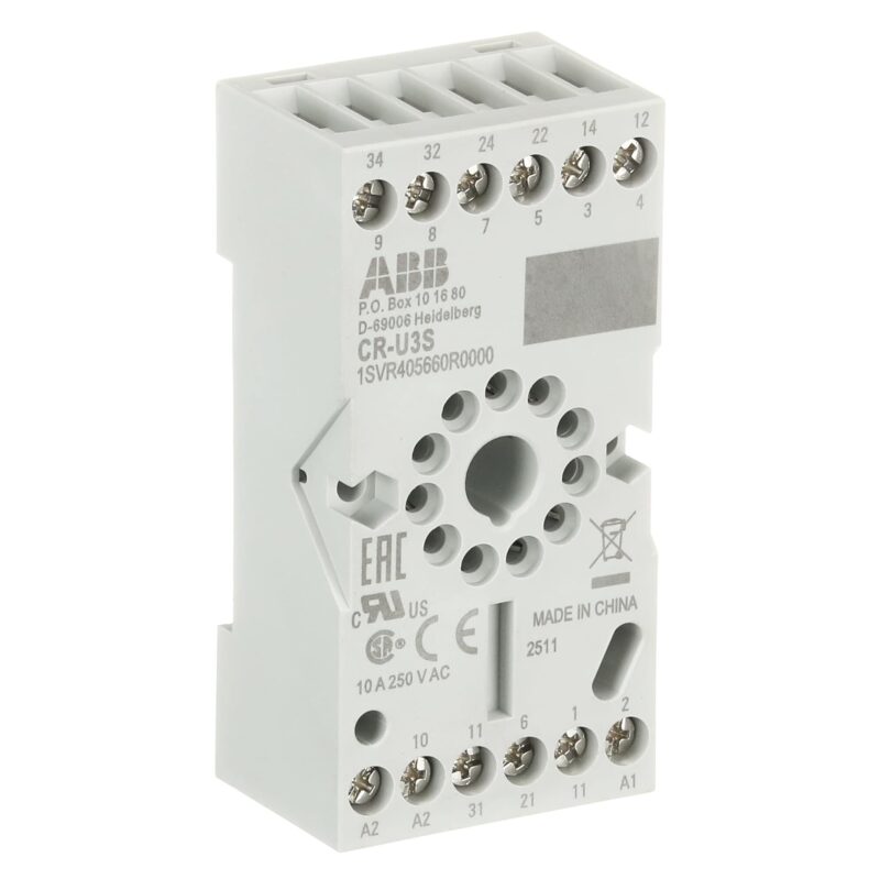 ⁦قاعدة رلي 11 بن كبيير فقط بدون ملحقات   ABB CR-U3S SOCKET FOR LARGE REALAY⁩ - الصورة ⁦1⁩