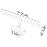 مسطرة ديكور جدارية اسود HOROZ 040 014 0012 12W 4200K - الصورة 2