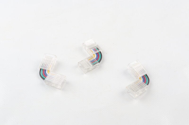 ⁦توصالة نشرة زاوية حرف L  مع واير RGB+CCT  6WIRE   52-36⁩ - الصورة ⁦1⁩