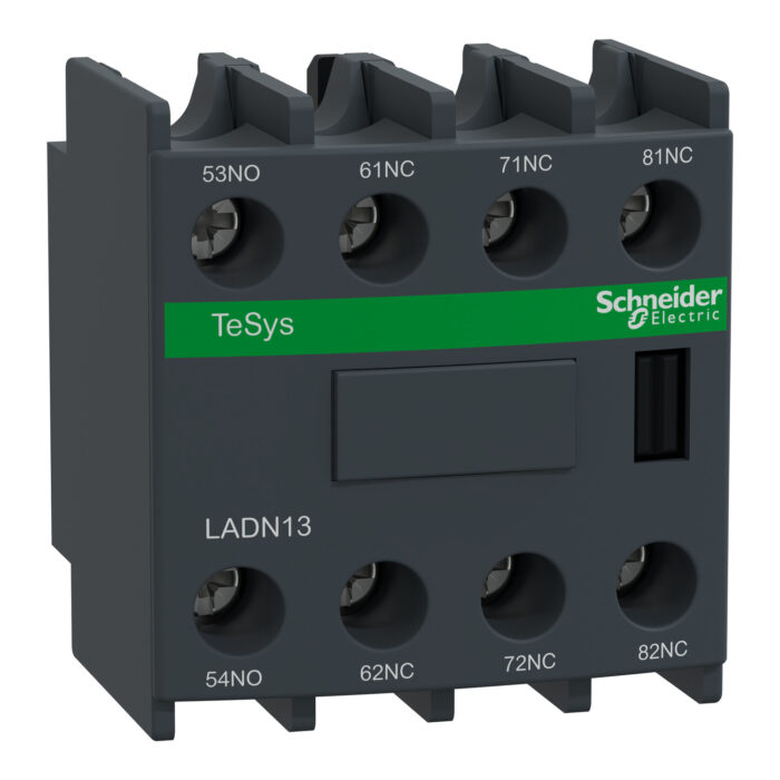 ⁦اوكزلري شنايدر LADN31 Aux.  3  NO + 1 NC  for contactor  D & F schneider⁩ - الصورة ⁦1⁩
