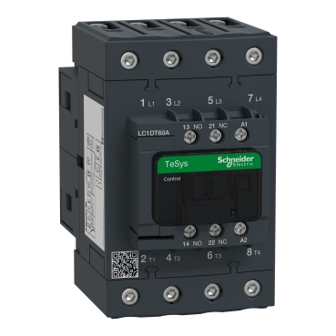 كونتكتر شنايدر LC1DT60AM7 Contactor 60A 30kw 4P +1 O/C 220VAC schneider