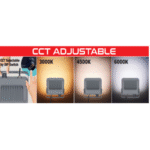 ⁦بروجكتر  HOROZ  068 031 1050 50WATT   3 CCT   GRY MARGAY ضمان سنة⁩ - الصورة ⁦2⁩