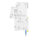 ⁦ايرث لكج شنايدر A9D61825 RCBO 25A 30mA 6K 1P+Ns schneider قاطع التيار المتبقي والحماية⁩ - الصورة ⁦2⁩