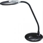 تيبل لامب اسود مع مكبرة HOROZ 049 011 0005 5W-4600K ضمان سنة