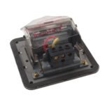 ⁦سوكت ارضي معدني ستيل مفرد مربع 1 SR SLVER UNIVERSAL 13+16 AMPER⁩ - الصورة ⁦2⁩