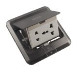 سوكت ارضي معدني ستيل مفرد مربع 1 SR SLVER UNIVERSAL 13+16 AMPER