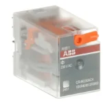 رلي بدون قاعدة 11 بن كبير   ABB CRU230 AC3 AC RELAY 230V AC 3C/O  11 pin 220 volt