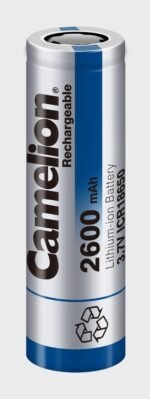 بطارية ليثيوم ICR - 18650 (3.7v) CAMELION BATTERY  // 2200 MAH