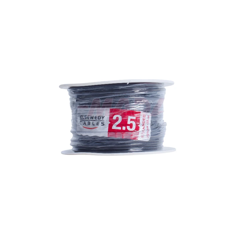 سنكل السويدي ستراند اسود ELSEWEDY CABLE 2.5 MM 91.4 mtr