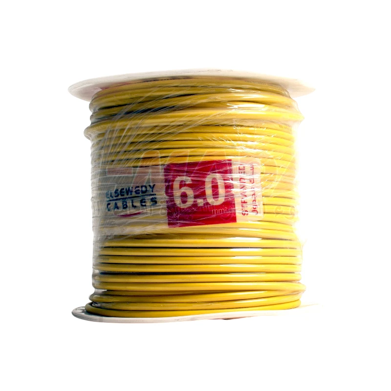 سنكل السويدي شعري اصفر. ELSEWEDY CABLE 6 MM 91.4 mtr