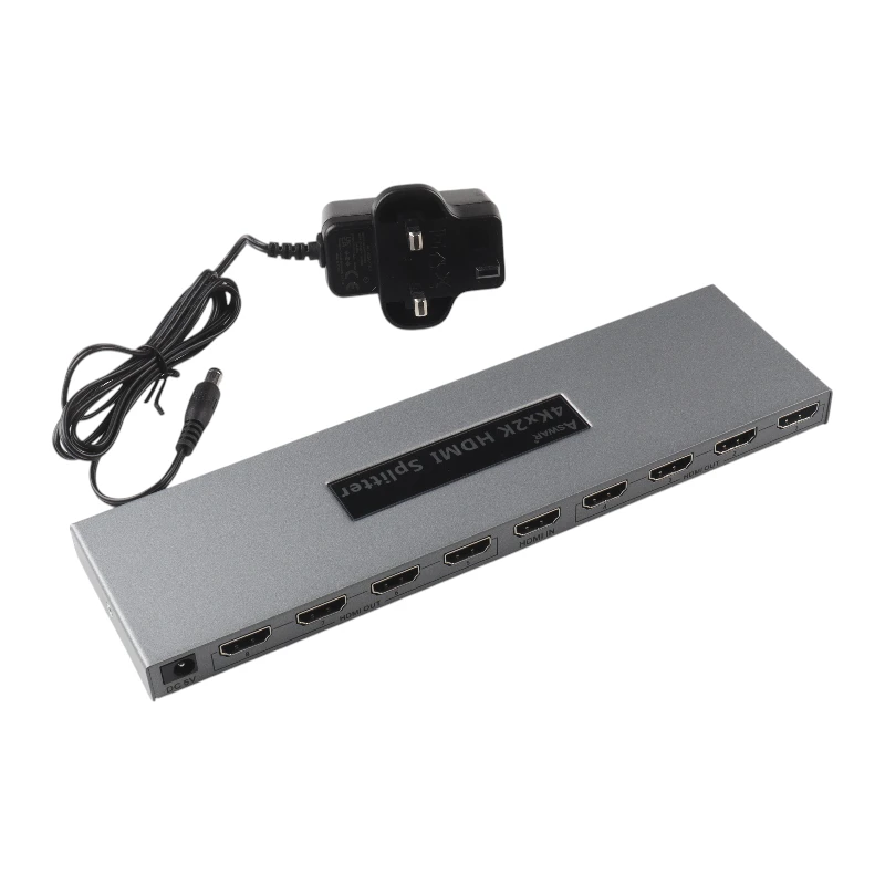 white-Photoroom (17) مقسم صورة ( يدخل 1 يخرج 8 ) / ASWAR AS-HDMI-SP18 - الصورة 1