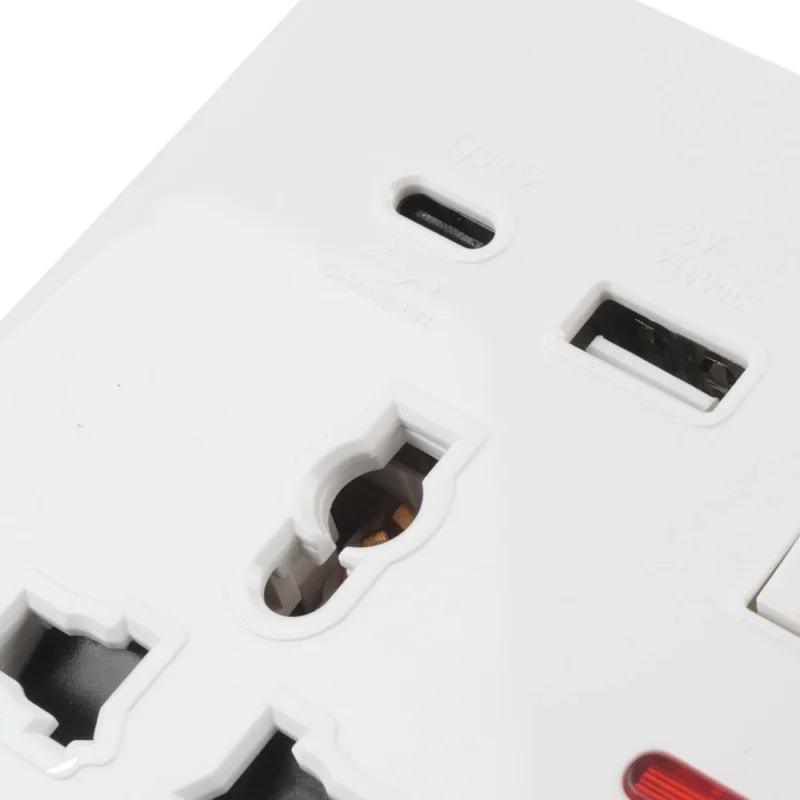 ⁦سويج بلك مع شاحن هاتف   ML -C3-P WHITE  WH  USB+TYBE C  بدون ضمان⁩ - الصورة ⁦2⁩