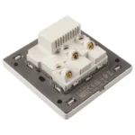 ⁦سويج بلك 13 امبير شاحن 2USB ابيض مرايا  HOROZ 112 011 0009 G⁩ - الصورة ⁦2⁩