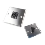 فيشة صوتيات  AS-SO-055SK سوكت فضي مربع مفرد