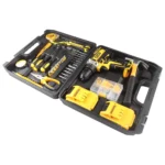 ⁦دريل شحن  اصفر JN 21V DC  مع عدة متكاملة جديد 21112⁩ - الصورة ⁦4⁩