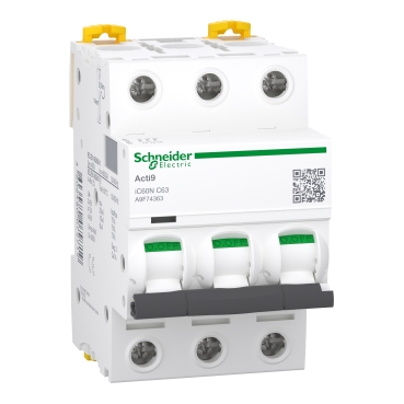 منجر ثلاثي شنايدر A9F74363 ACTI9 IC60N 3P 63A schneider