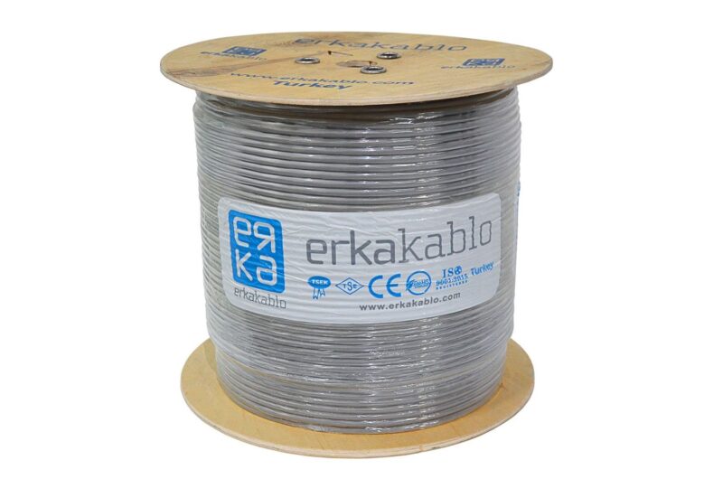 ⁦واير انترنت تركي مقاوم للحريق   ERKA CAT6  - U/UTP-( HF )  23AWG  رقم 7⁩ - الصورة ⁦1⁩